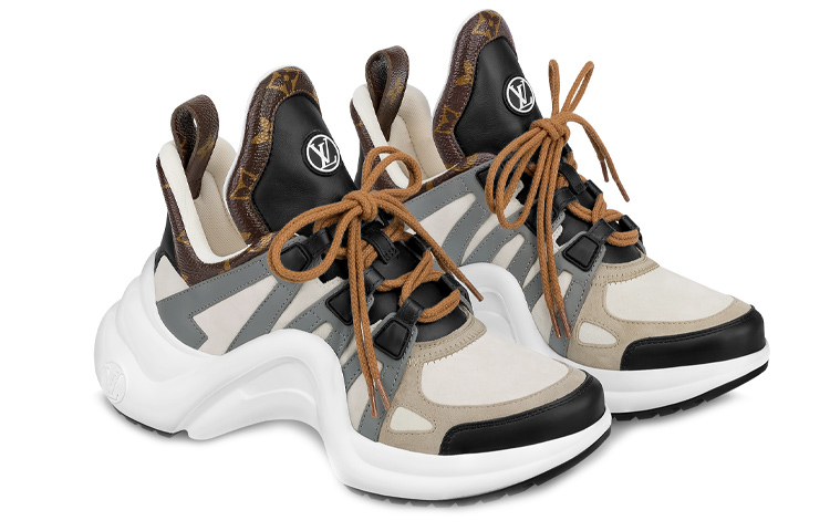 Lookbook (W) Zapatillas Louis Vuitton LV Archlight 'Beige Gris' 1AAOWX