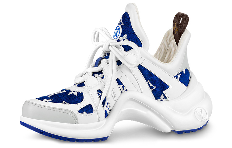 (Women) Louis Vuitton LV Archlight Sneakers 'White with Blue Monogram' 1AACTQ