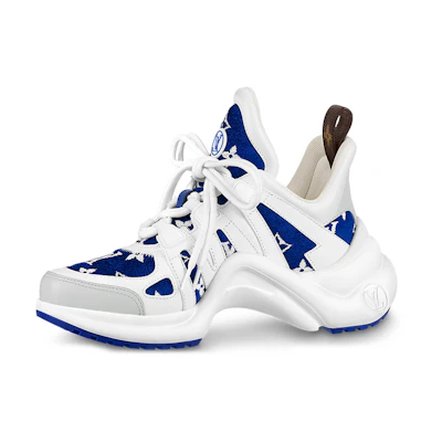 (W) LV LV Archlight Sneakers 'White with Blue Monogram'