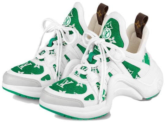 (W) ルイ・ヴィトン LVアーチライト (白/緑モノグラム) 1AACSU Order (W) ルイ・ヴィトン LVアーチライト (白/緑モノグラム) 1AACSU