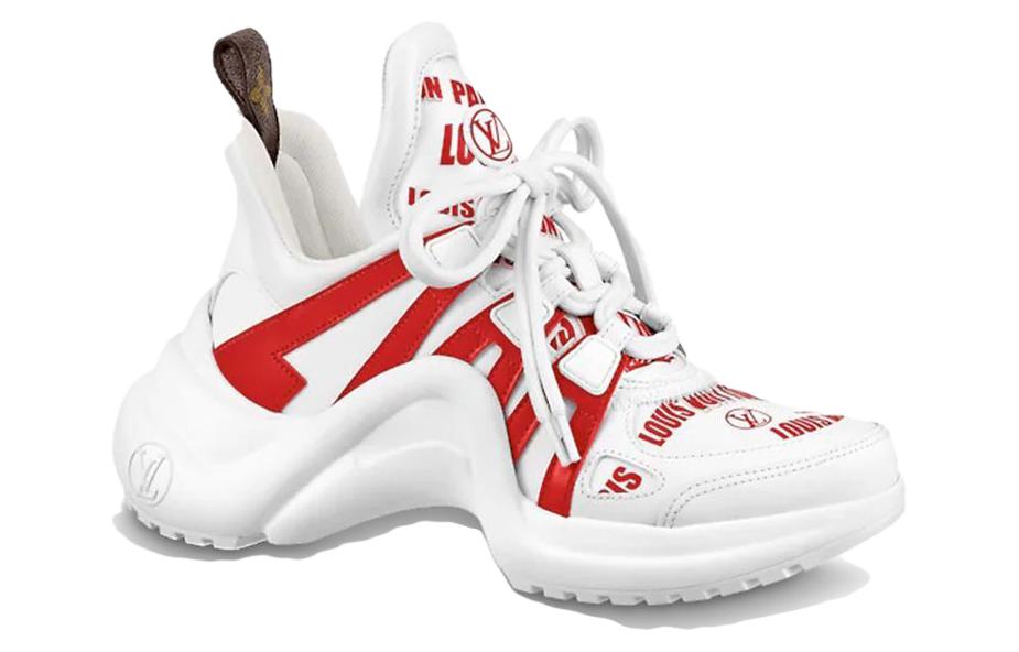 Order (W) Sneakers Louis Vuitton LV Archlight 'Putih Merah' 1A9D4E