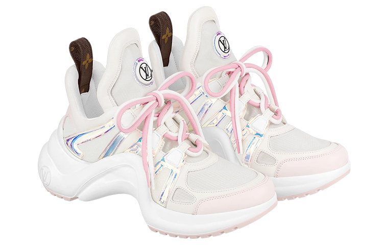 Order (W) ルイ・ヴィトン LVアークライトスニーカー 白ピンク 1AA1WE