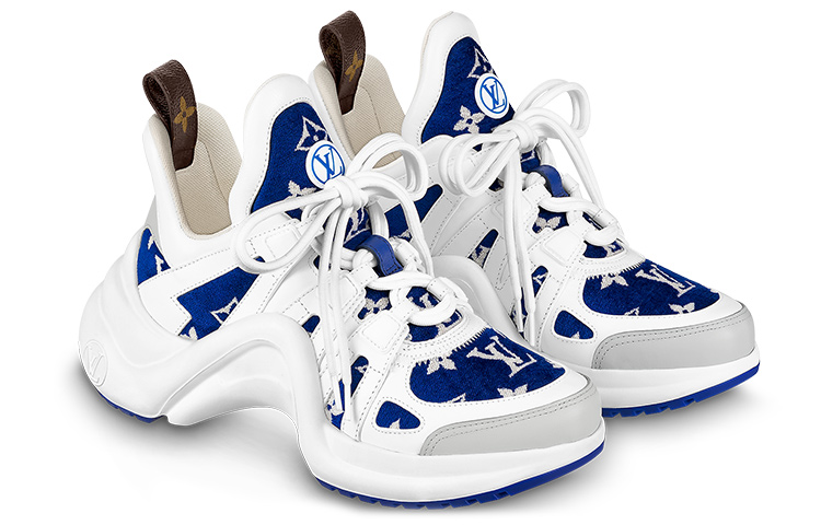 (W) LV LV Archlight Sneakers 'White with Blue Monogram' 圖 3