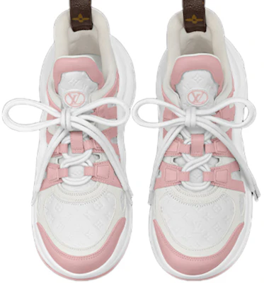 (W) ルイ・ヴィトン LVアーチライトスニーカー 白ピンク 1ABP74 Lookbook (W) ルイ・ヴィトン LVアーチライトスニーカー 白ピンク 1ABP74