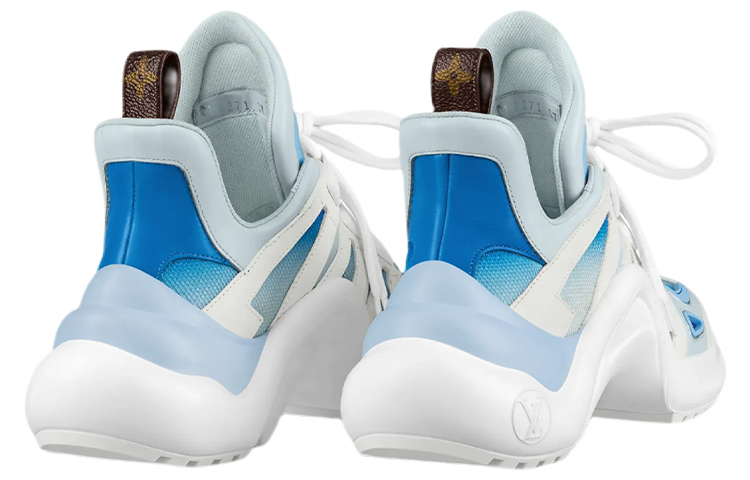 Lookbook (W) Louis Vuitton LV Archlight Sneakers ''Wit Blauw'' 1A9RV9