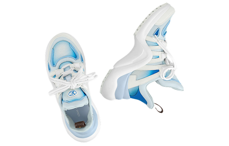 Shop (W) Louis Vuitton LV Archlight Sneakers ''Wit Blauw'' 1A9RV9