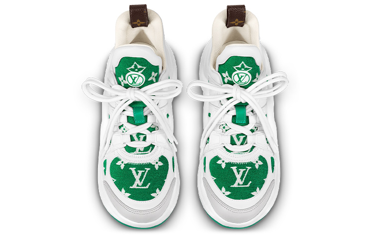 Shop (W) Zapatillas Louis Vuitton LV Archlight 'Blancas con Monograma Verde' 1AACSU