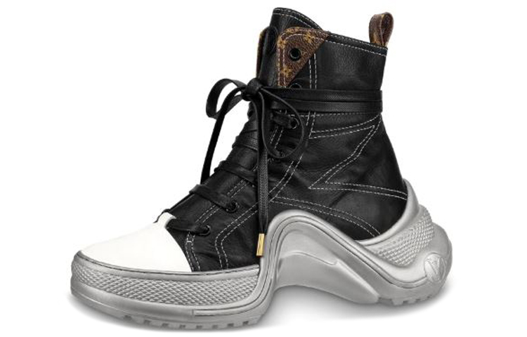 (Women) Louis Vuitton LV Archlight Sneakers Black/White/Silver 1A52L3