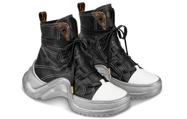 (W) LV LV Archlight Sneakers Black/White/Silver 圖 3