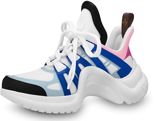 (Women) Louis Vuitton LV ARCHLIGHT Sports Shoes Blue/White/Pink 1A65SM Buy (Women) Louis Vuitton LV ARCHLIGHT Sports Shoes Blue/White/Pink 1A65SM