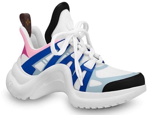 (Women) Louis Vuitton LV ARCHLIGHT Sports Shoes Blue/White/Pink 1A65SM Order (Women) Louis Vuitton LV ARCHLIGHT Sports Shoes Blue/White/Pink 1A65SM