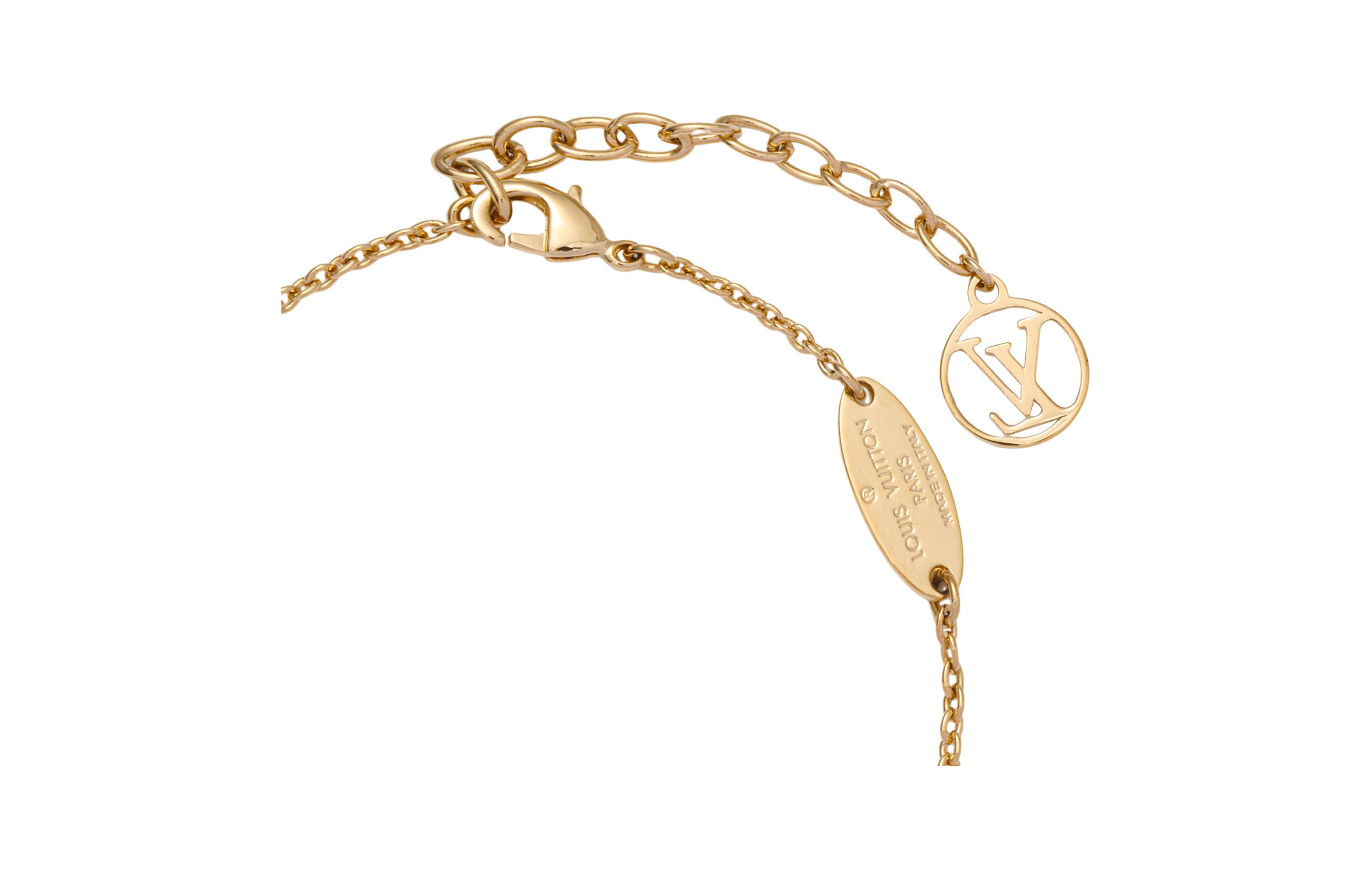 (Women) Louis Vuitton LV Beaded Metal Bracelet Gold for Women. M1086A 圖 5