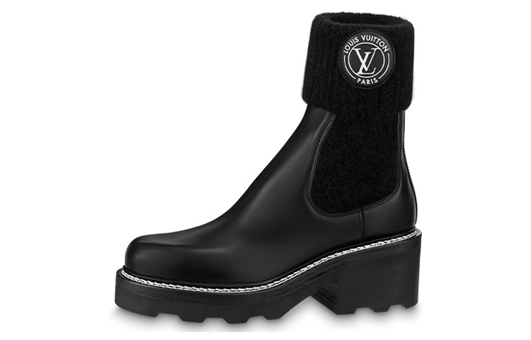 (Women) Louis Vuitton LV Beaubourg Ankle Boots 'Black' 1AABU1