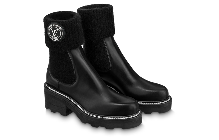 Lookbook (W) ルイ・ヴィトン ボーブール アンクルブーツ (黒) 1AABU1