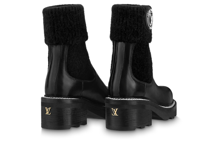 Shop (W) ルイ・ヴィトン ボーブール アンクルブーツ (黒) 1AABU1