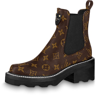 (Women) Louis Vuitton LV Beaubourg Ankle Boots 'Brown' 1A8QCI Buy (Women) Louis Vuitton LV Beaubourg Ankle Boots 'Brown' 1A8QCI