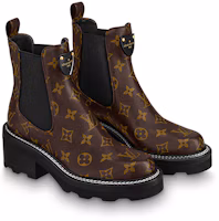 Lookbook (W) Botas Louis Vuitton LV Beaubourg Tobilleras 'Marrón' 1A8QCI