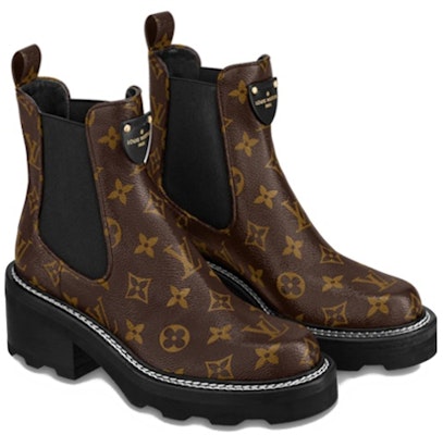 (Women) Louis Vuitton LV Beaubourg Ankle Boots 'Brown Monogram' 1A8QCL Lookbook (Women) Louis Vuitton LV Beaubourg Ankle Boots 'Brown Monogram' 1A8QCL