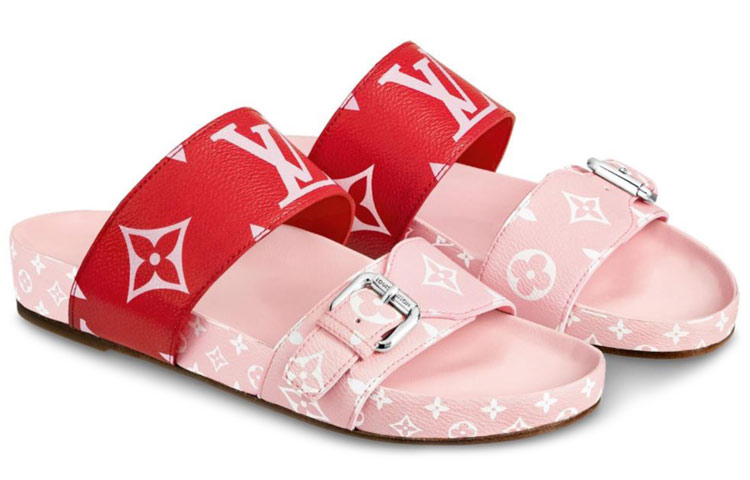 Lookbook 路易威登 Bom Dia 女款粉紅平底涼鞋