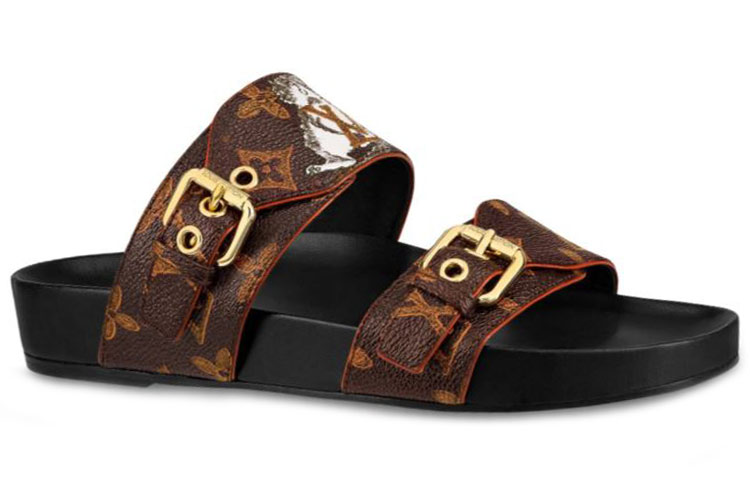 Order (W) Sandal Datar Louis Vuitton LV Bom Dia Monogram 'Coklat' 1A52HW