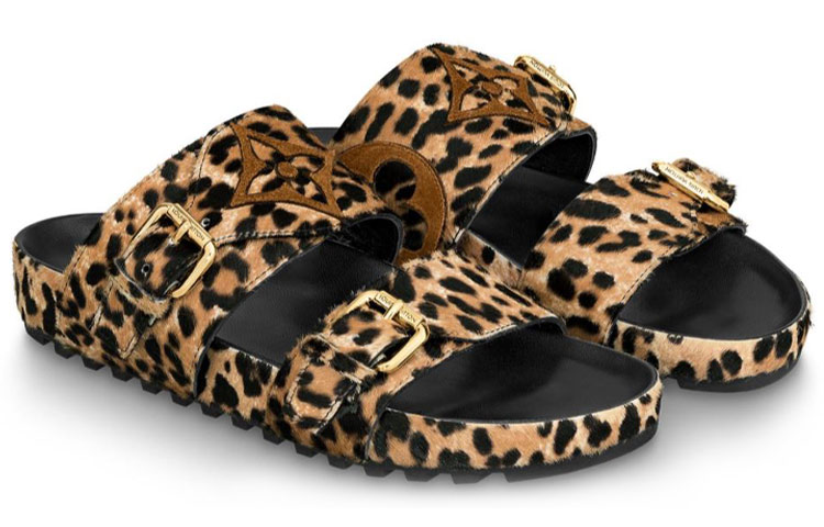 Shop (W) Sandal Louis Vuitton LV Bom Dia 'Coklat' 1A5N21