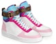 Lookbook (W) Louis Vuitton LV Boombox Kasut Tinggi Sukan Merah Jambu/Putih 1A87QX