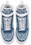 Shop (W) Louis Vuitton LV Boombox Monogram Kasut Tinggi Denim-Biru 1A8E3C
