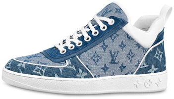 (Women) Louis Vuitton LV Boombox Monogram Sneakers Denim-Blue 1A8E3S (Women) Louis Vuitton LV Boombox Monogram Sneakers Denim-Blue 1A8E3S