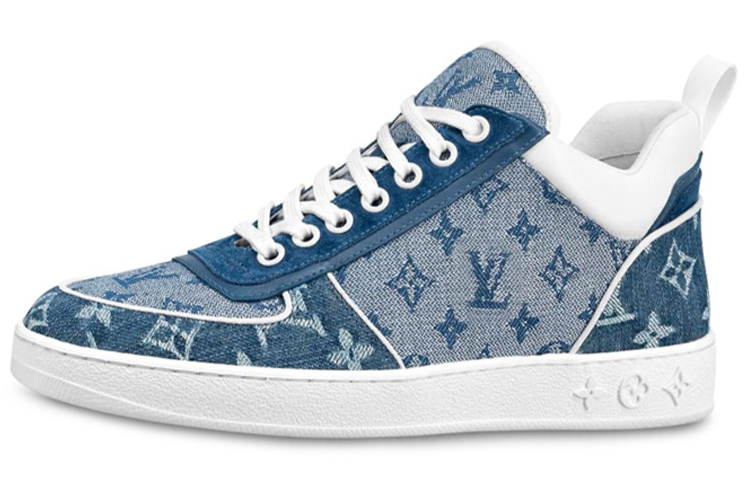 Buy (W) Louis Vuitton LV Boombox Monogram Sneakers Denim-Biru 1A8E3S