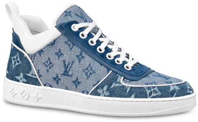 (W) Louis Vuitton LV Boombox Monogram Kasut Denim-Biru 1A8E3S Order (W) Louis Vuitton LV Boombox Monogram Kasut Denim-Biru 1A8E3S