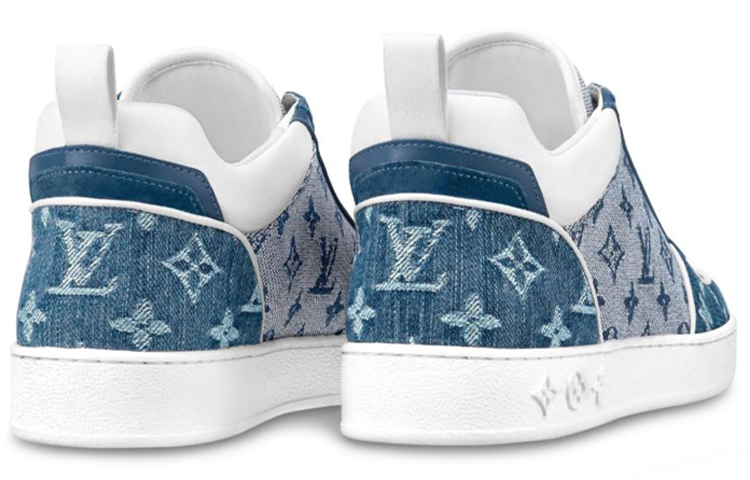 Lookbook (W) Louis Vuitton LV Boombox Monogram Sneakers Denim-Biru 1A8E3S