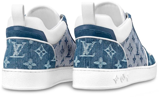 (W) Louis Vuitton LV Boombox Monogram Kasut Denim-Biru 1A8E3S Lookbook (W) Louis Vuitton LV Boombox Monogram Kasut Denim-Biru 1A8E3S