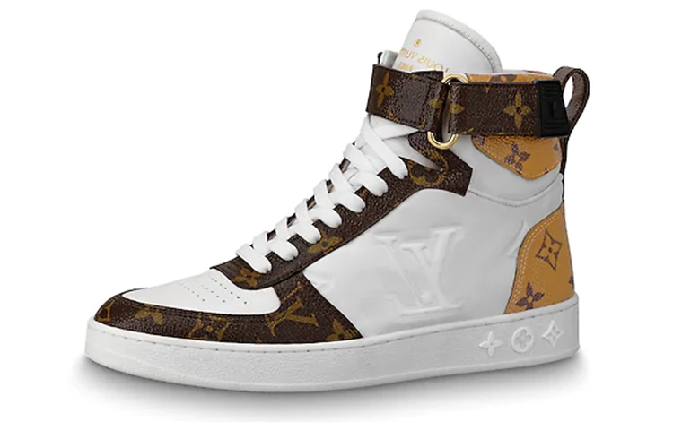 (Women) Louis Vuitton LV Boombox Sports Boots White/Brown 1A7RMY