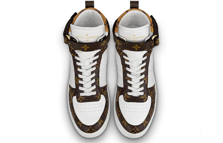 Lookbook (W) Louis Vuitton LV Boombox Stivali Sportivi Bianco/Marrone 1A7RMY
