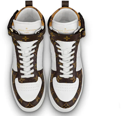 (W) Louis Vuitton LV Boombox Stivali Sportivi Bianco/Marrone 1A7RMY Lookbook (W) Louis Vuitton LV Boombox Stivali Sportivi Bianco/Marrone 1A7RMY