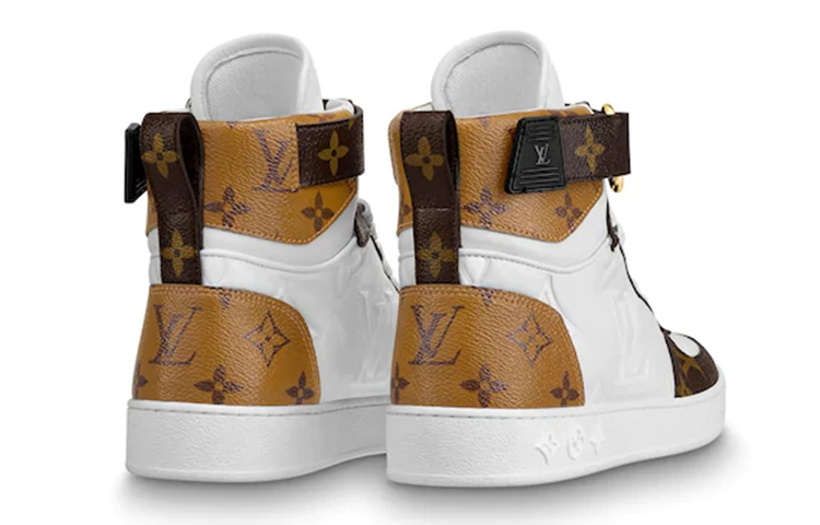 Shop (W) Louis Vuitton LV Boombox Stivali Sportivi Bianco/Marrone 1A7RMY
