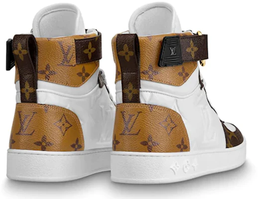 (W) Louis Vuitton LV Boombox Stivali Sportivi Bianco/Marrone 1A7RMY Shop (W) Louis Vuitton LV Boombox Stivali Sportivi Bianco/Marrone 1A7RMY