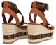 Shop (Women) Louis Vuitton LV boundary Wedge Sandal 'Brown' 1A63W8