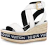 Buy (Women) Louis Vuitton LV boundary Wedge Sandal 'White' 1A64GK