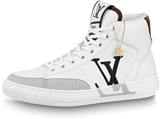 路易威登 Charlie 透氣耐磨防滑 高幫休閒板鞋 女款 白灰 Buy 路易威登 Charlie 透氣耐磨防滑 高幫休閒板鞋 女款 白灰