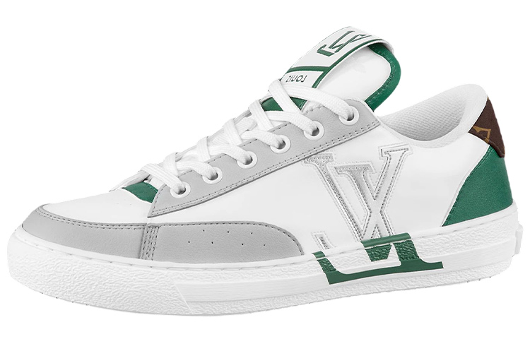 (Women) Louis Vuitton LV Charlie Sneakers 'Grey Green' 1A9S3O