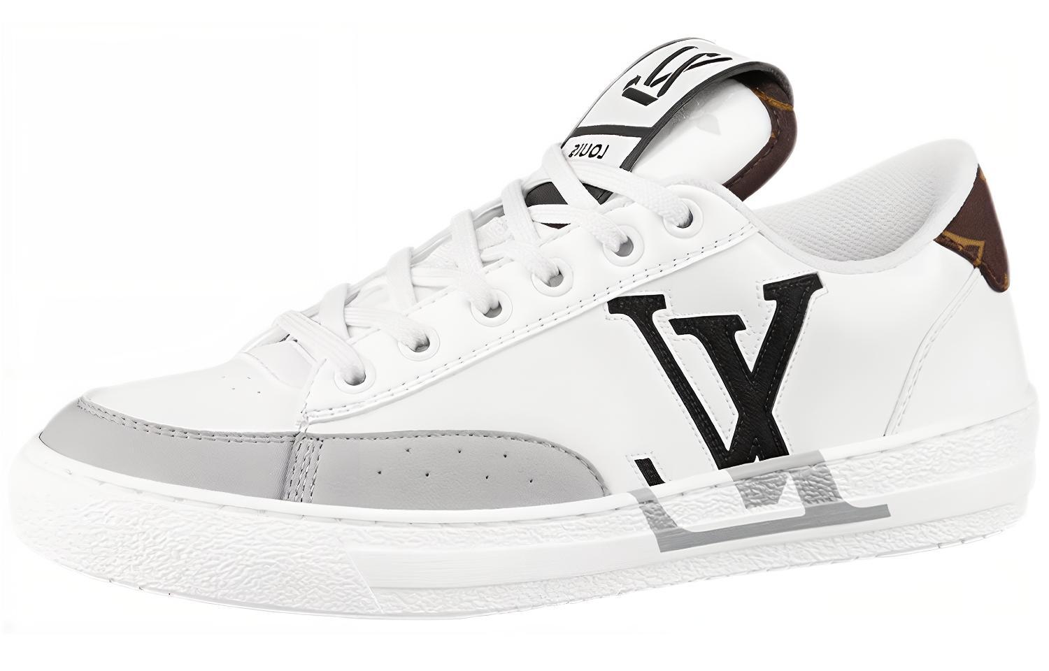 (Women) Louis Vuitton LV Charlie Sneakers 'White Grey Black' 1A9RWM