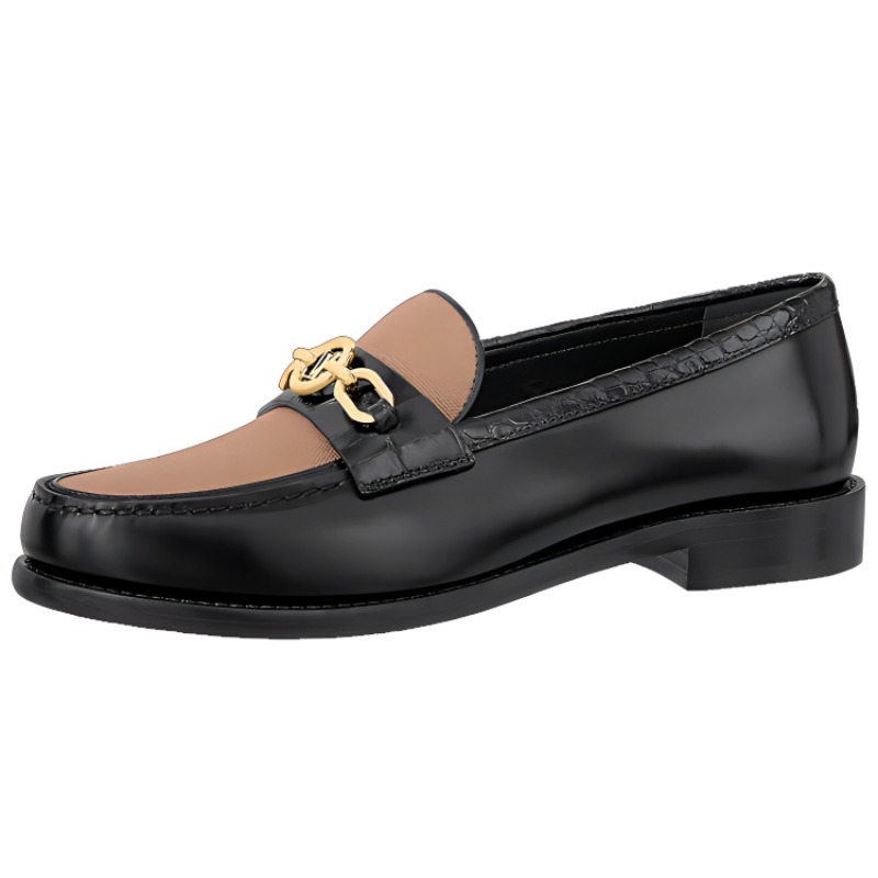 (Women) Louis Vuitton LV Chess Loafers 'Black Brown' 1A9CH4