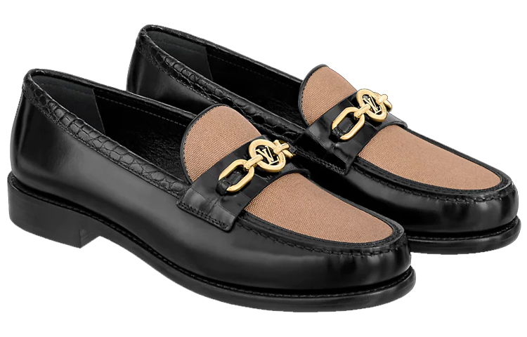 (W) LV LV Chess Loafers 'Black Brown' 圖 4