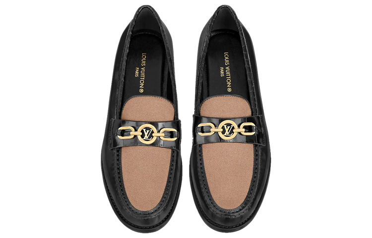 (W) LV LV Chess Loafers 'Black Brown' 圖 5