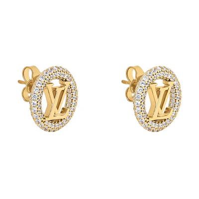 (Women) LOUIS VUITTON LV Circle Gold Fashion Metal Earrings for Women. M00757
