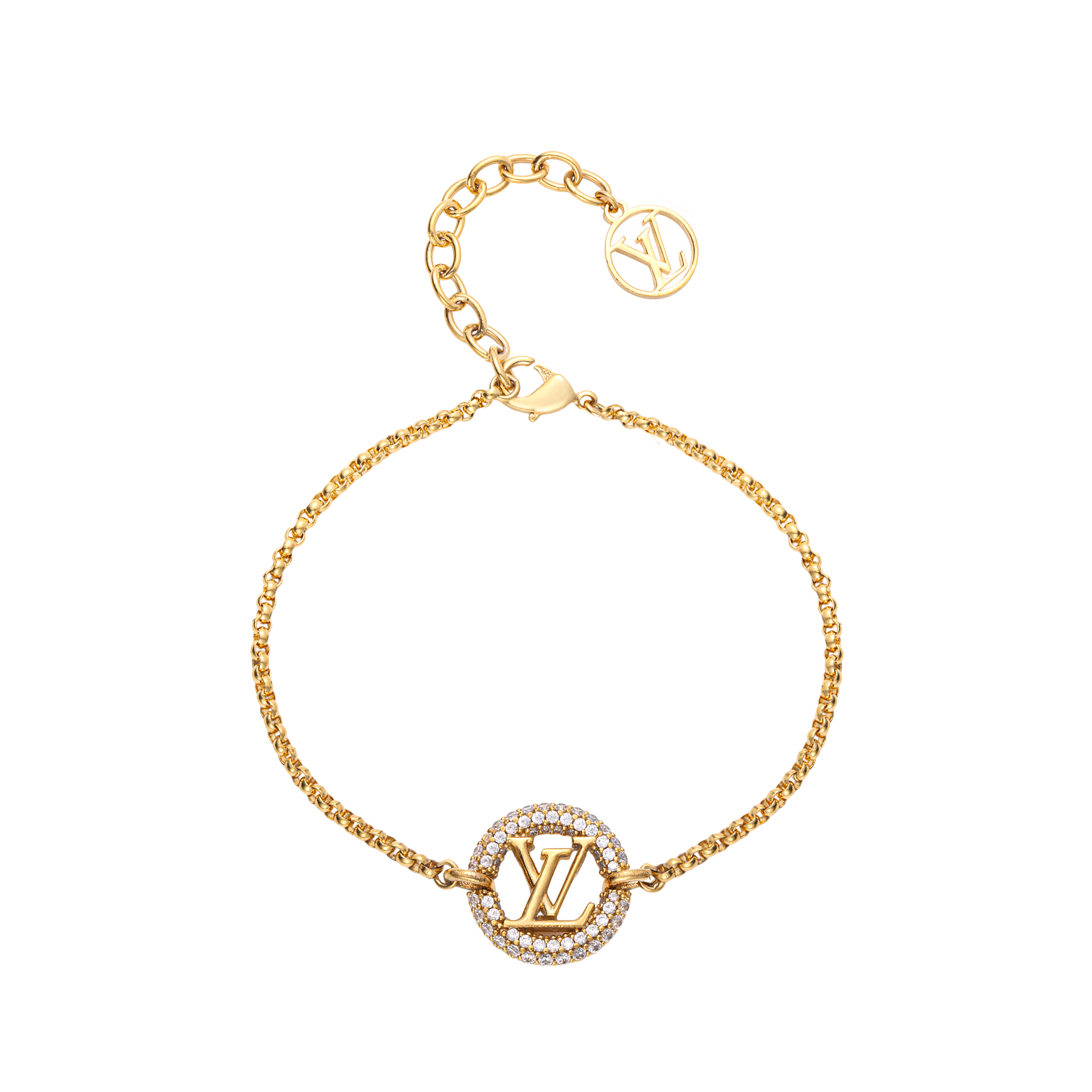Buy (Women) LOUIS VUITTON LV Circle Metal Bracelet for Women M00758