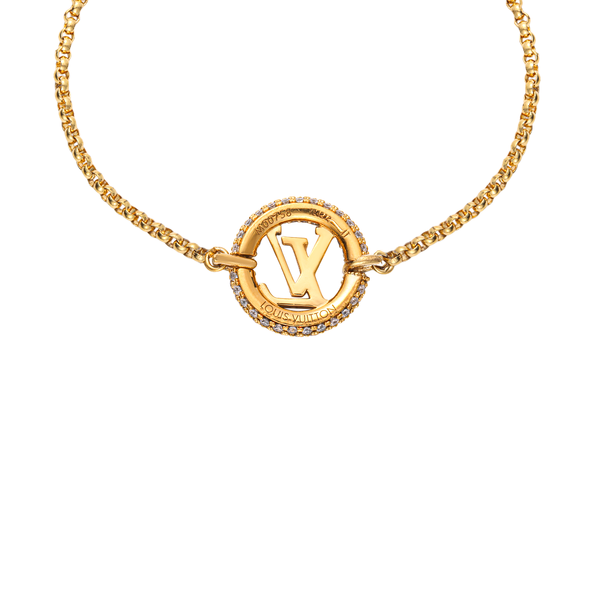 Lookbook (Women) LOUIS VUITTON LV Circle Metal Bracelet for Women M00758