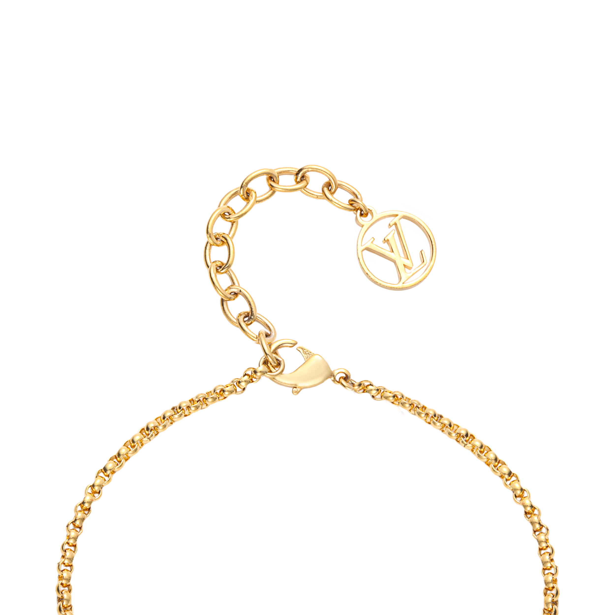 Purchase (Women) LOUIS VUITTON LV Circle Metal Bracelet for Women M00758