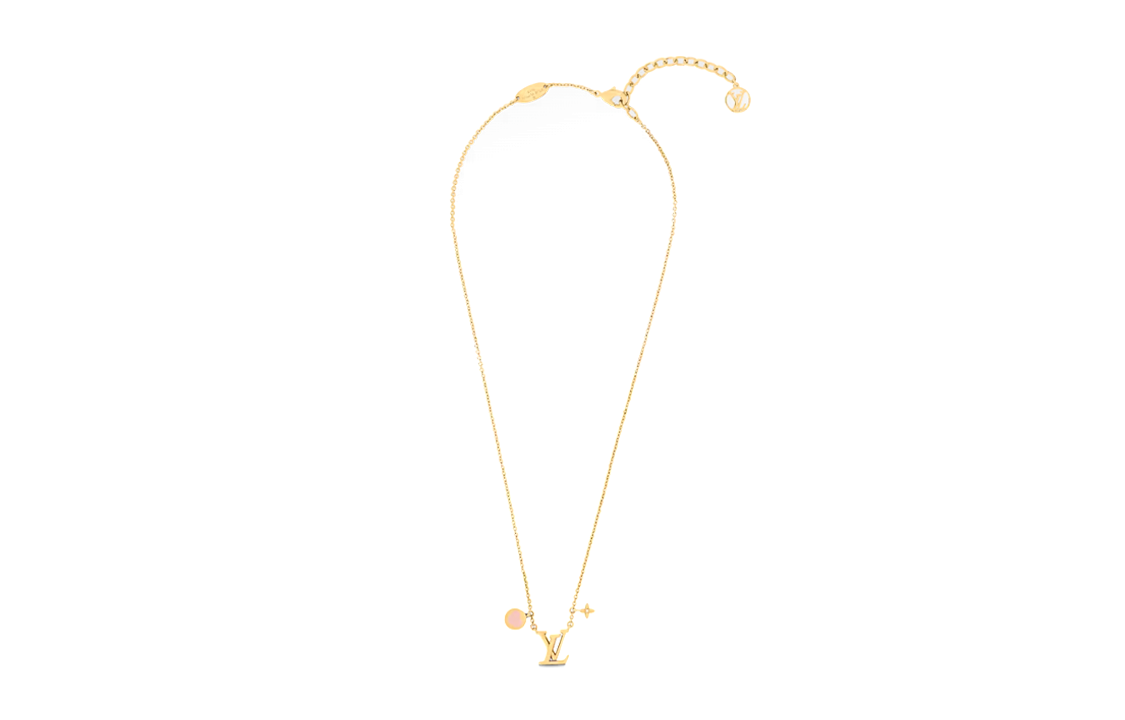 (Women) Louis Vuitton LV Circle Metal Pendant Necklace Gold for Women. M01424 圖 3